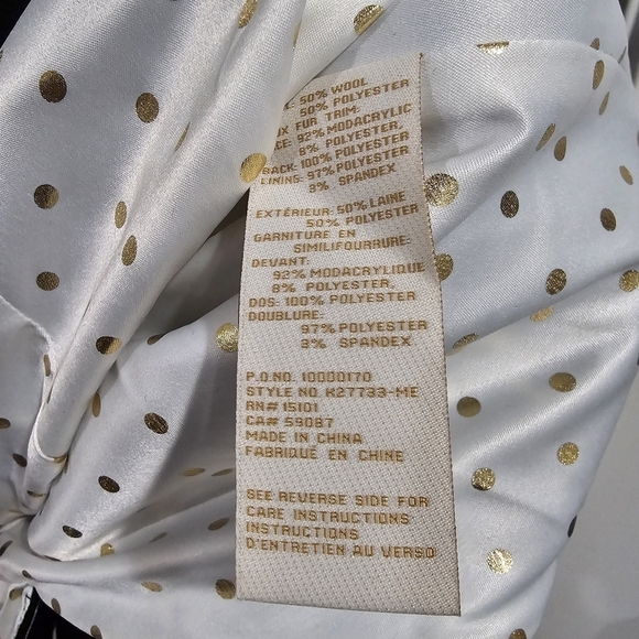 Kate Spade Faux Fur Coat - Picture 6 of 6